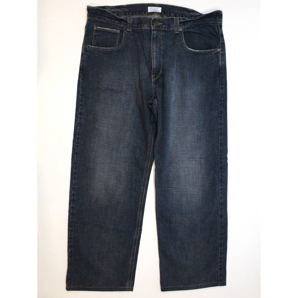 Vintage DKNY Jeans Men's 37x29 (Tag 36x30) Blue Denim Baggy Skater Y2K Loose Fit